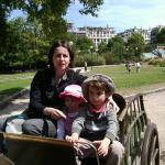 La famille sur l'ane