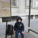 Clément dans le bus