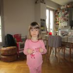 Lucie et Lydie en pyjama