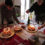 Gateau d'anniversaire de Clément avec les Cuzins