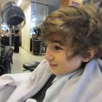 Clément chez le coiffeur