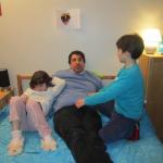 Clément, Lucie et Papa