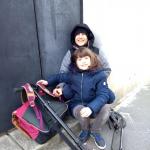 Clément et Lucie en trotinette