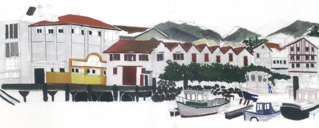 Port de St Jean sous la pluie