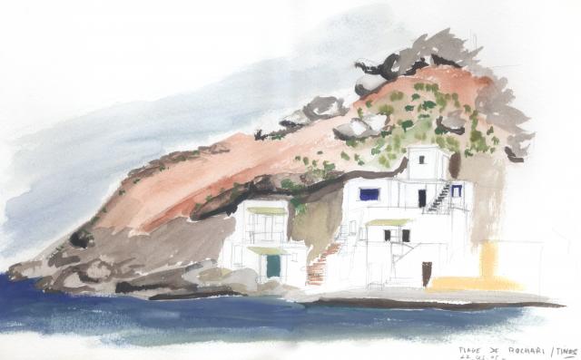 Plage de Rochari à Tinos