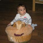 Avec le chauteuil chien