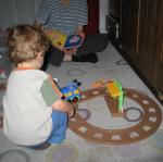 Le petit train avec maman