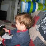 Avec le petit ordinateur