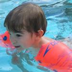 Dans la grande piscine